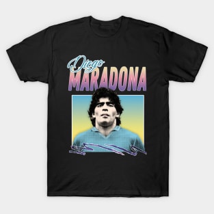 Diego Maradona / 90s Style Fanart Design T-Shirt